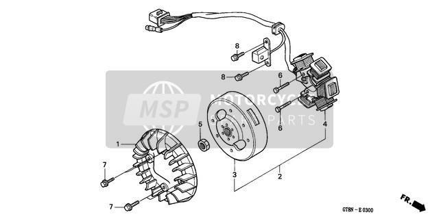 Honda PK50 1992 Generator for a 1992 Honda PK50